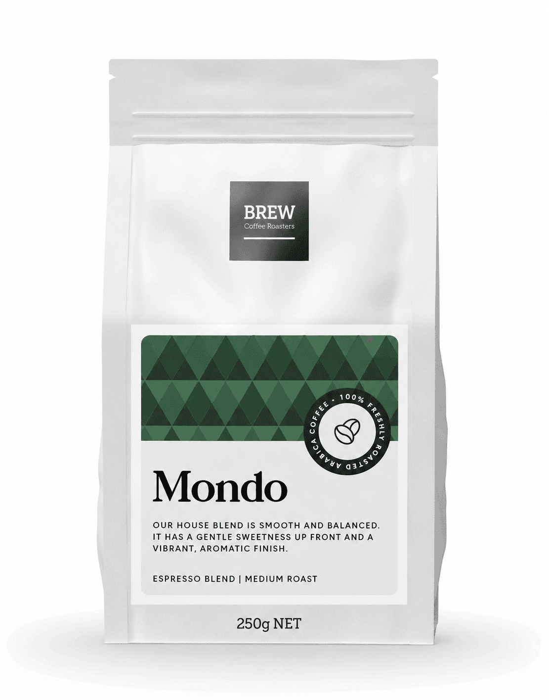 Mondo, roasted by Brew Coffee Roasters