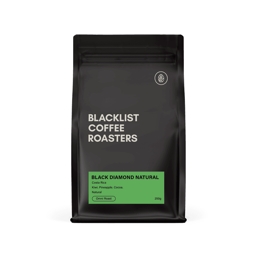 Black Diamond, roasted by Blacklist Coffee Roasters