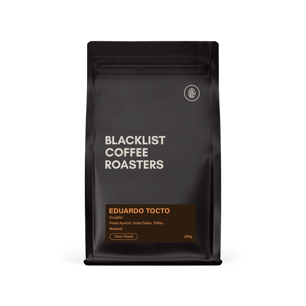 Eduardo Tocto, roasted by Blacklist Coffee Roasters