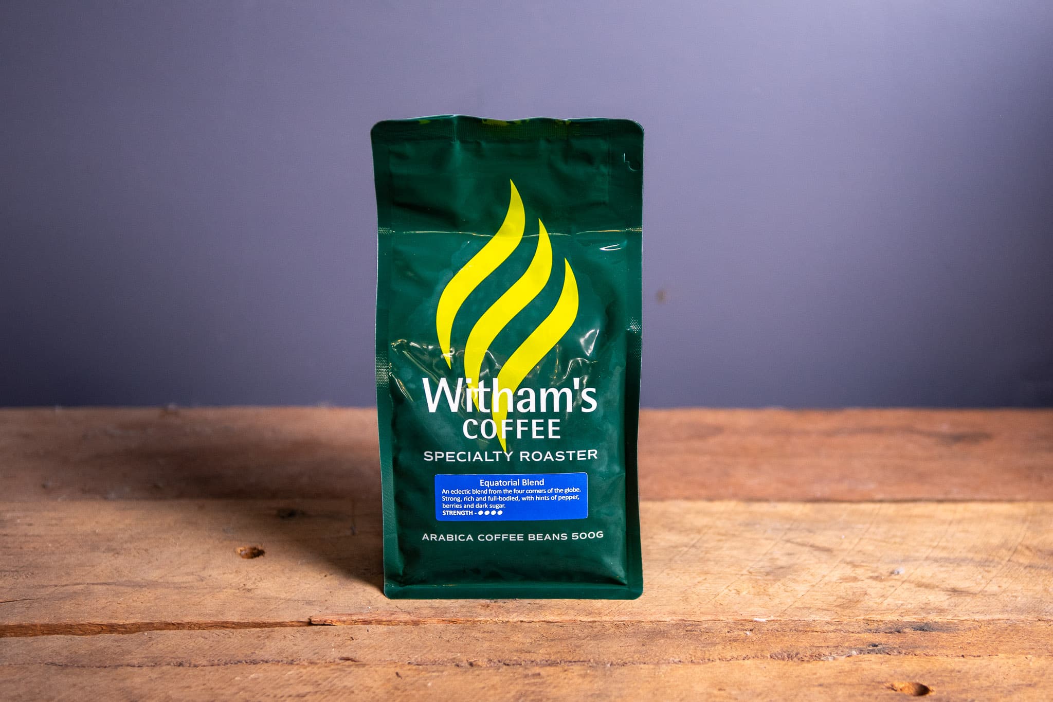 Equatorial Blend, roasted by Witham’s Coffee