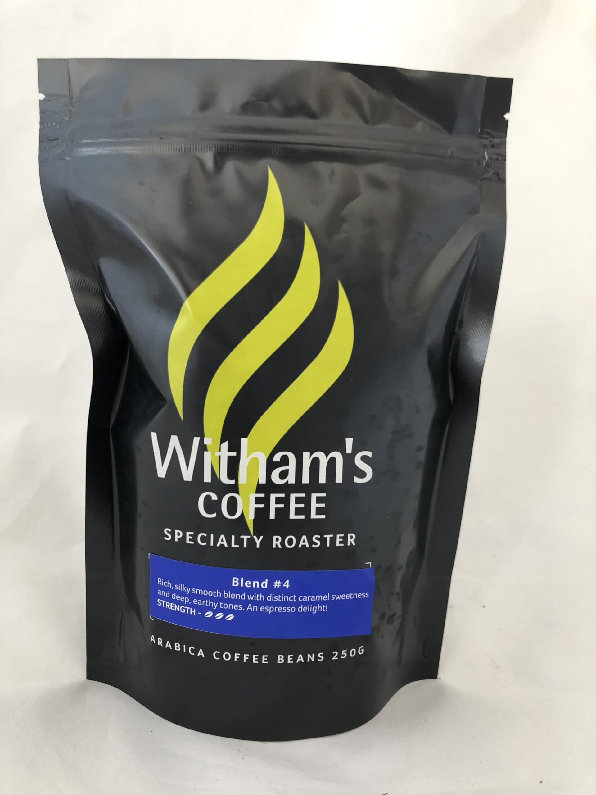 Blend #4, roasted by Witham’s Coffee