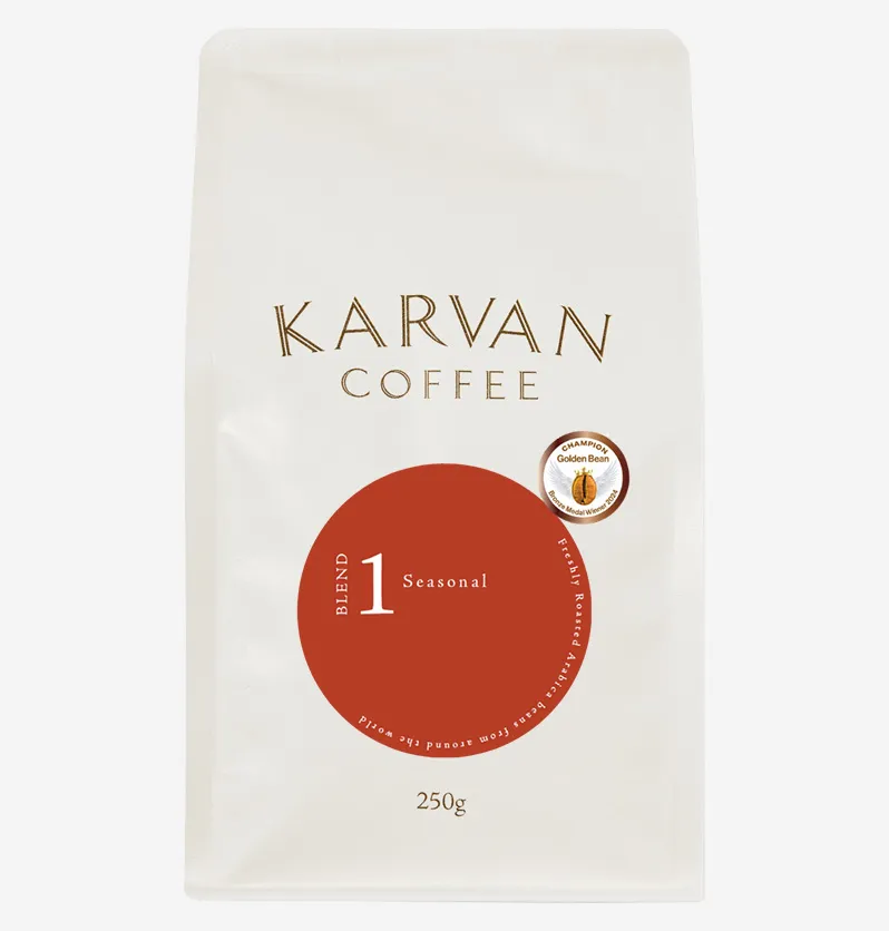 Seasonal Blend 1, roasted by Leaf Bean Machine